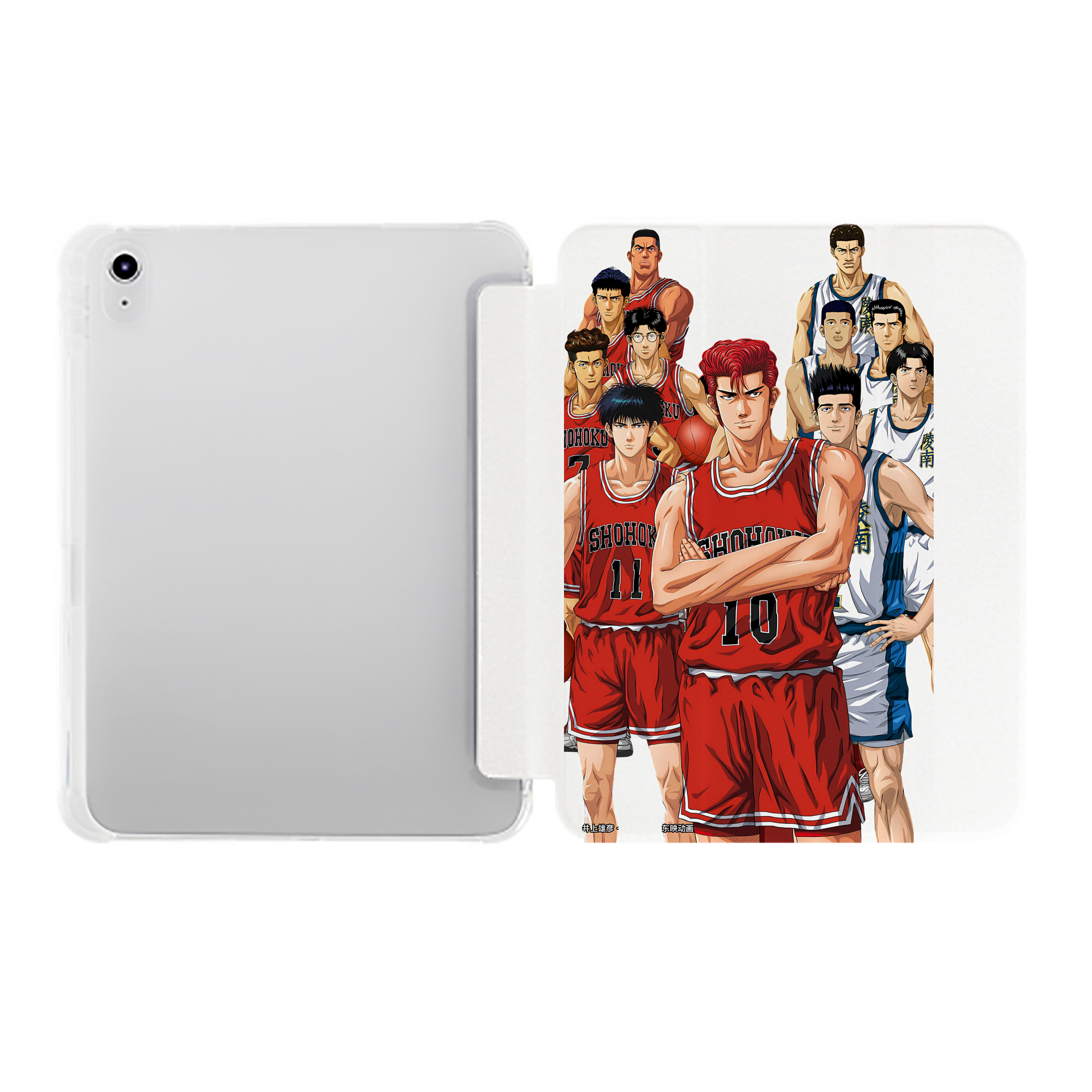 （画像用） SLAM DUNK／スラムダンク IPad ケース ペン収納付き 三つ折りスタンド PUレザー×シリコン 対応機種9.5/10.5/10.9インチ